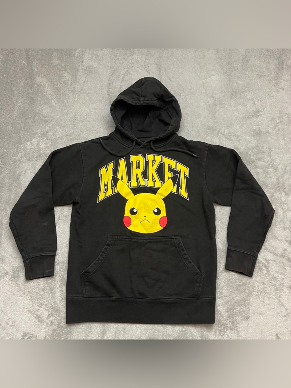 MARKET x Pokemon Pikachu Arc Heavyweight Hooded Sweatshirt in Black Size Medium